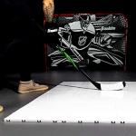 Franklin Sports Synthetic Ice Hockey Shooting Pad - Fake Ice Dryland Tiles for Shot Training Stick Handling Skills Practice - Hockey Training Equipment - 4' x 3' Feet