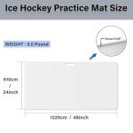 Golden Sport Hockey Shooting Pad Ice Hockey Training Equipment, 24" x 48", Use Training Aid for Shooting, Passing & Stickhandling, Portable and Convenient