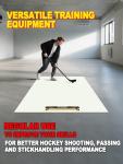 kasifei Portable Roll-Up Hockey Shooting Pad with Rebounder, Large 4.5 Foot x 10 Foot Size Professional Hockey Training Equipment for Shooting, Passing and Stickhandling