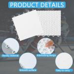 Sibosen 8 PCS Hockey Floor Tiles Mats, Interlocking Dryland Synthetic Ice Tiles for Hockey Training Equipment Board for Shooting Outdoor Indoor, Expandable & Easy Install