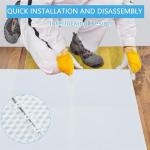 Sibosen 8 PCS Hockey Floor Tiles Mats, Interlocking Dryland Synthetic Ice Tiles for Hockey Training Equipment Board for Shooting Outdoor Indoor, Expandable & Easy Install