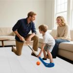 Sibosen 8 PCS Hockey Floor Tiles Mats, Interlocking Dryland Synthetic Ice Tiles for Hockey Training Equipment Board for Shooting Outdoor Indoor, Expandable & Easy Install