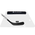 Ace Hockey Shooting Pad 30" x 60" Plus Puck Rebounder - Synthetic Ice Mat with Puck Passer - 12.5 sqft Shoot Pad with Hockey Passer for One Timers - Practice Hockey (with Rebounder, 30 x 60 inch)