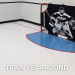 Big Floors Dryland Practice Hockey Interlocking Tile Kit, Training Aid for Stickhandling, Shooting, Passing and More - Single Tile (18" x 18")