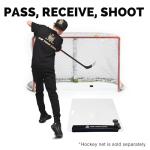 ACE HOCKEY Shooting Pad 30" x 60" with Puck Passer - Synthetic Ice Mat Hockey Puck Rebounder Included - 12.5 sqft Shoot Pad with Double Sided Passer for One Timers - Practice Hockey Shooting, Passing