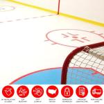 Big Floors Dryland Practice Hockey Interlocking Tile Kit, Training Aid for Stickhandling, Shooting, Passing and More - Single Tile (18" x 18")