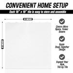 Better Hockey Extreme Dryland Flooring Tiles - Synthetic Ice Panels for Hockey, Professional Quality Training Aid for Shooting, Passing and Stickhandling - Total Size 22.5 Square Feet, 10-Tile Pack