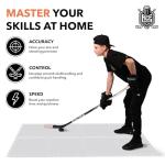 ACE HOCKEY Hockey Tiles - 20 sqft Off-Ice Training for Stickhandling & Shooting - 9-Pack Durable Interlocking HDPE Dryland Hockey Practice Surface for At-Home, Backyard, Garage, Synthetic Ice Mat