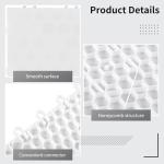 Tideme 16 PCS Hockey Floor Tiles Mats, 9.8 x 9.8 Inches Dryland Synthetic Ice Tiles for Hockey Floor, Hockey Mats, Hockey Training Equipment Boards for Shooting Outdoor, White