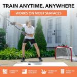 ACE HOCKEY Hockey Tiles - 20 sqft Off-Ice Training for Stickhandling & Shooting - 9-Pack Durable Interlocking HDPE Dryland Hockey Practice Surface for At-Home, Backyard, Garage, Synthetic Ice Mat