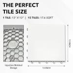 ACE HOCKEY Dryland Flooring Tiles for Hockey Training - 8-Pack Hockey Tiles (9.4 sqft) for Shooting, Passing, Stickhandling - Not Skateable Synthetic Ice Tiles for Hockey Practice