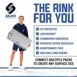 Skate Anytime Precision Dryland Hockey Tiles – Expandable Off-Ice Hockey Training Zones for Stickhandling, Passing & Shooting (Gray, Quick Hands Zone → 25 sq ft)