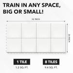 ACE HOCKEY Dryland Flooring Tiles for Hockey Training - 8-Pack Hockey Tiles (9.4 sqft) for Shooting, Passing, Stickhandling - Not Skateable Synthetic Ice Tiles for Hockey Practice