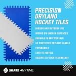Skate Anytime Precision Dryland Hockey Tiles – Expandable Off-Ice Hockey Training Zones for Stickhandling, Passing & Shooting (Gray, Quick Hands Zone → 25 sq ft)