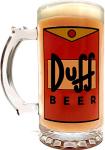 Simpsons DUFF Beer Mug - 16oz Clear Glass