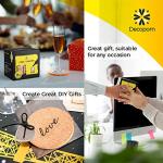 16pc Cork Coaster Set with Metal Holder