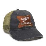 Miller High Life Black Snapback Hat
