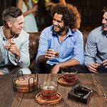 Natural Wood Drink Coaster Set - 5 Pieces