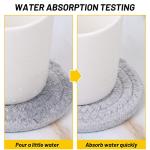 Mckanti 8-Pc Absorbent Coaster Set with Holder