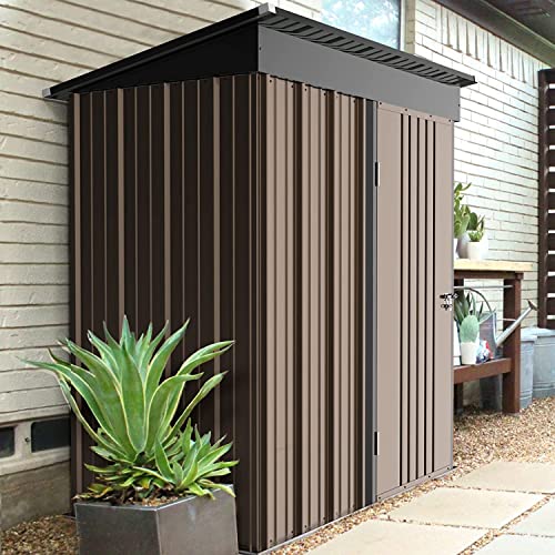 LEMBERI 5x3 FT Outdoor Waterproof Storage Shed