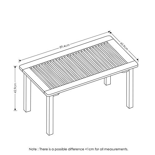 Furinno Tioman Natural Teak Outdoor Coffee Table