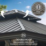 Kozyard Alexander 10' x 12' Metal Hardtop Gazebo