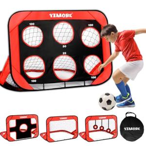 YIMORE Mini Pop Up Soccer Goal for Kids