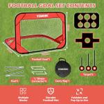 YIMORE Mini Pop Up Soccer Goal for Kids