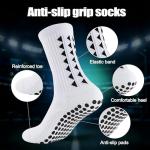 OnseToday Non-Slip Soccer Socks with Grip - 3 Pairs