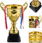 MSYU Large Gold Trophy Cup for Soccer Tournaments