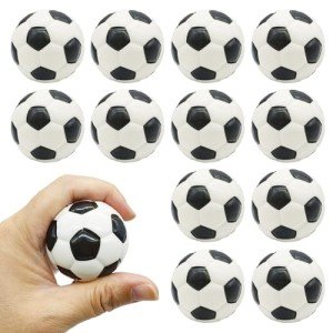 12 Pack Mini Soccer Stress Balls - Soft Foam