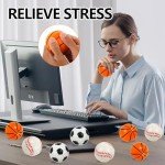 12 Pack Mini Soccer Stress Balls - Soft Foam