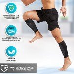 Bodyprox Large Soccer Shin Guard Sleeves for All
