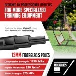 2-in-1 Soccer Rebounder with Large and Small Nets