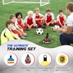 50 Pro Soccer Training Disc Cones with Carry Bag
