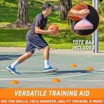 Gosports 20-Pack Training Cones with Tote Bag