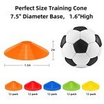 Agility Soccer Cone Set with Carry Bag