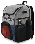 Tolaccea Blue Soccer Backpack with Ball Compartment