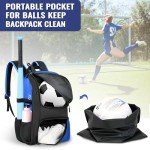 DAREKUKU Soccer Bag with Portable Hand Bag