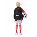 Youth Soccer Backpack with Ball Compartment and Cleat Storage