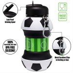 Maccabi Clip-On Silicone Soccer Ball Water Bottle 18 Oz