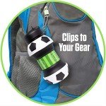 Maccabi Clip-On Silicone Soccer Ball Water Bottle 18 Oz