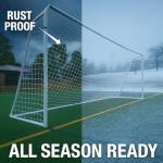 Regulation Size Steel Soccer Goal with Net
