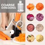 Cambom Manual Rotary Cheese Grater with 3 Blades
