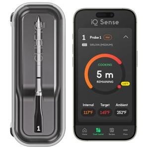 Smart Wireless Meat Thermometer with Ultra-Thin Probe