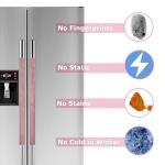 Set of 3 Velvet Refrigerator Handle Covers - Pink