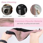 Set of 3 Velvet Refrigerator Handle Covers - Pink