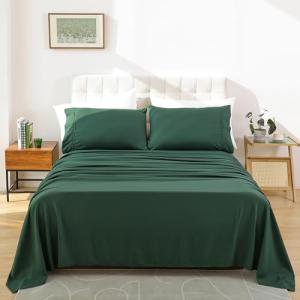 Olive Green Twin Bedding Set - Soft Microfiber