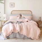 Blush Pink Cozy Comforter Set, 3 Pieces