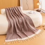 Bohemian-Style Cotton Throw Blanket 127 x 152 cm
